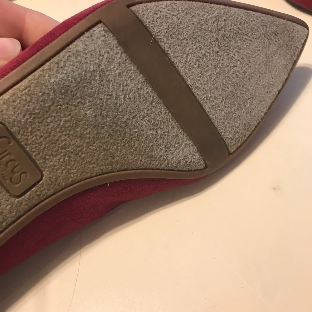 Circus by Sam Edelman Burgundy Suede Flat Shoes - Picture 6 of 6